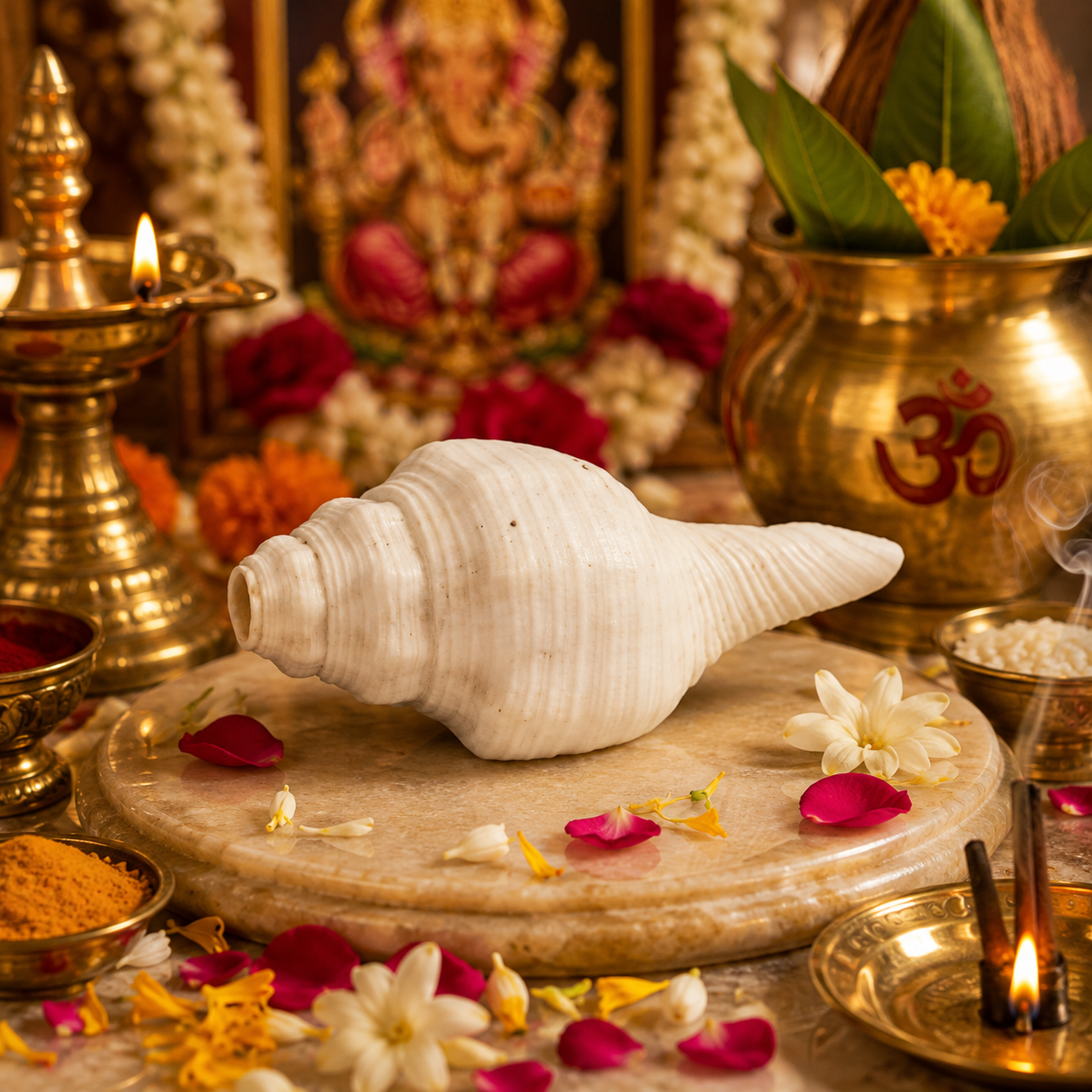 Authentic Shankh – Premium Original Sacred Conch Shell for Divine Pooja Rituals